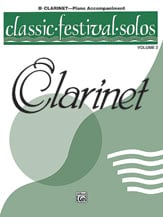 Classic Festival Solos Vol. 2 Clarinet Piano Accompaniment cover